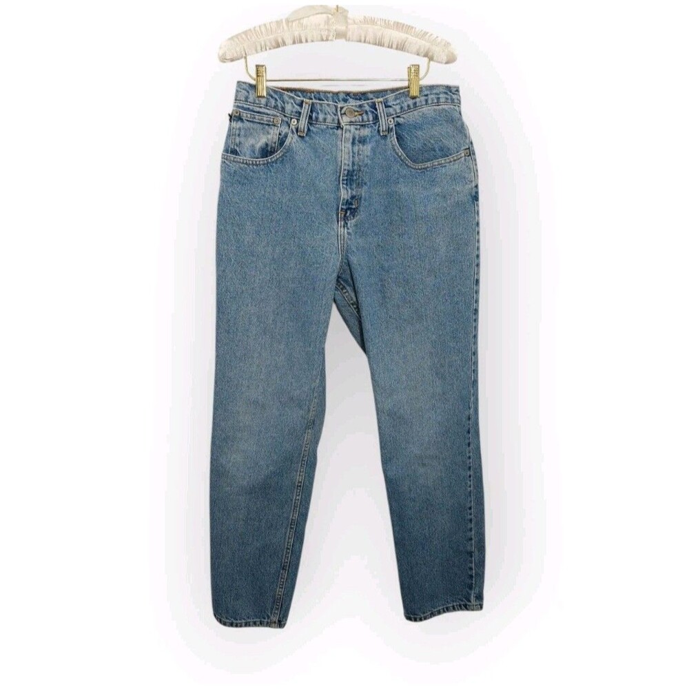 Ralph Lauren Women's Size 12x29 Jeans Relaxed Light Denim Blue 100% Cotton